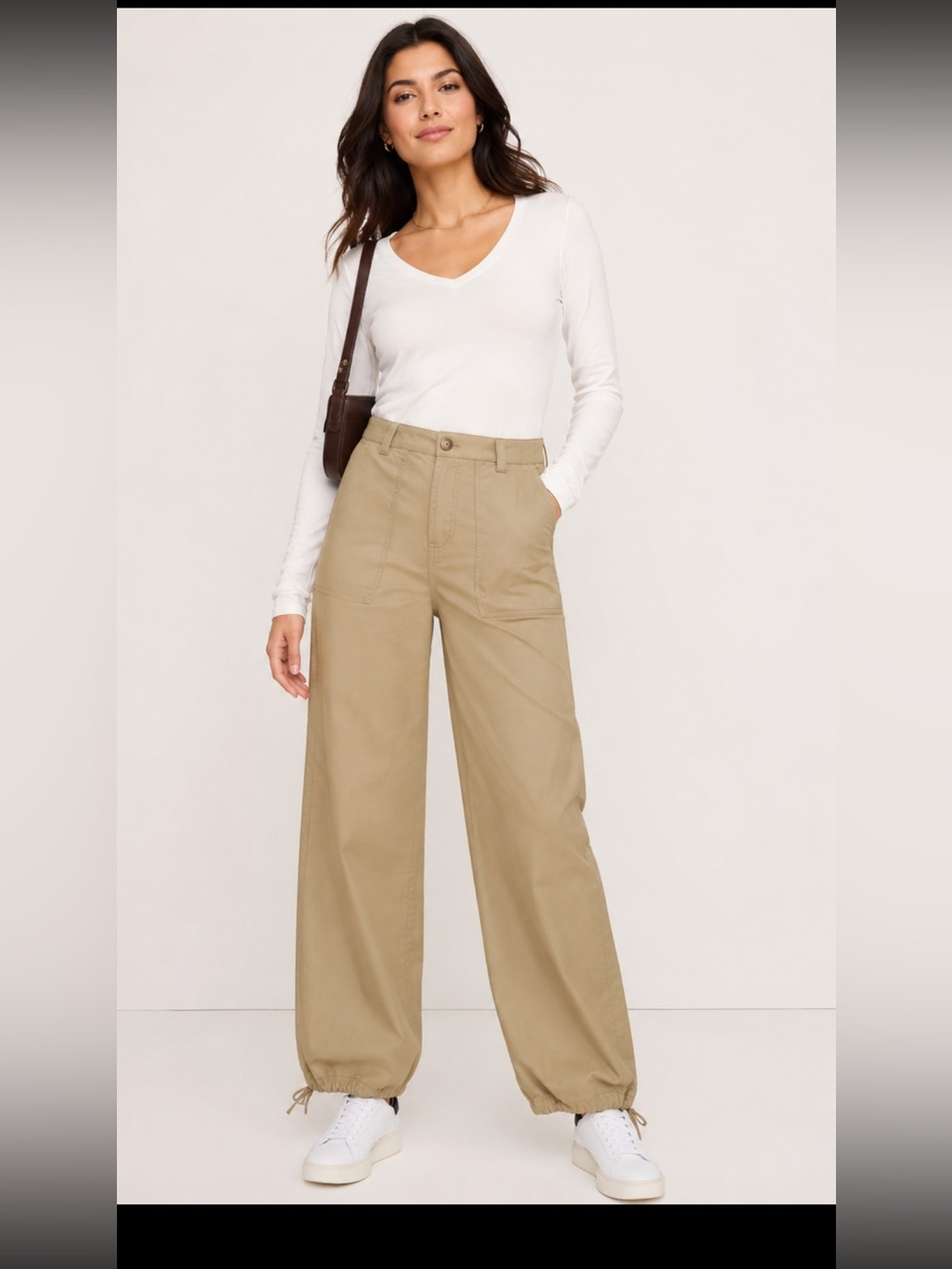 Banana Republic women’s Drawstring Chinos in Tan #269